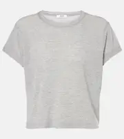 [Agolde] Agolde Adine cotton jersey T-shirt AU 16 grey