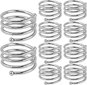 Metal Napkin Rings, Modern Tissue Holders, Elegant Napkin Rings with Convenient 10 Pack Set and Versatile Design for Banquets, Events, or Dining Table Settings, 10 Pieces