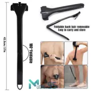 Men Back Razor Shaver Full Body Hair Removal Trimmer Long Handle with 2 Blade