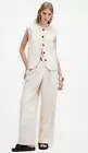 BNWT Women’s All Saints PAYTON Waistcoat & Trouser Co Ord Set UK 10 RRP £358