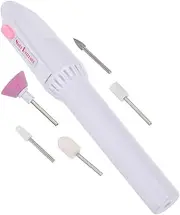 Outanaya 1Set Nail Drill Tool Mini Manicure Polishing Machine for Women Lightweight Design Low Noise Operation for Nail Art and Grooming No Battery Included White