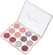 12Grids Color Eyeshadow Palette Compact Eye Makeup Tray with Matte Shimmer Finishes for Night Clubs Parties Everyday Use Women