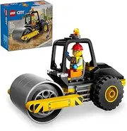 LEGO City Construction Steamroller, Vehicle Toy for 5+ Year Old Boys & Girls, Construction Site Building Set with Toy Steamroller and a Minifigure, Kids' Engineering Toys, Small Birthday Treat 60401