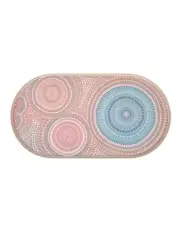 [Maxwell & Williams] Lou Martin Uplift Melamine Serving Platter 43.5x23cm in Stone