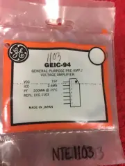 GEIC 94 GENERAL PURPOSE PRE-AMP VOOLTAGE AMPLIFIER SAME AS NTE 1103---