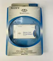 NIB Sony Memory Stick PC Card Adapter (MSAC-PC3) New