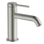 Abey Gareth Ashton POCO Basin Mixer WITH CURVED SPOUT BRUSHED NICKEL FINISH
