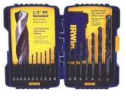 HANSON 18PC HS DRILL SET 1/16-1/2" 3/8REDU HAN314018