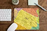 Iowa Map Mouse Pad for Computer Office Gaming Desk Non-Slip