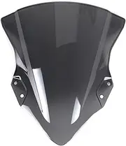 Windscreens & Parts For Kawasaki For Ninja 400 250 For EX400 2018 2019 2020 Double Bubble Motorcycle Windshield Windscreen Wind Deflector Screen (Color : Smoke)