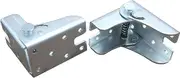 2 Pack Table Leg Hinge Folding Bracket Self Locking Fittings and Angle Braces for Legs, Worktables, Kitchen Table (1 Pair)