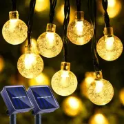 Solar String Lights Outdoor, 2 Pack Total 71ft 120 LED Solar Patio Lights Wat...
