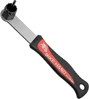 BIKEHAND Bicycle Bike Compatible with Shimano Sram Freewheel Cassette Center Lock Type Brake Rotor Lockring Install Remover Tool - with Standard or Extra-Long Handle