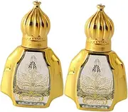 VICASKY 2Pcs Essential Oil Roller Bottles Empty Dispenser for Perfume Massage Oils Compact Portable Design with Random Patterns for Travel Daily Use