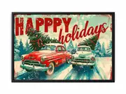 Happy Holidays Poster Framed Print Fine Art Poster Print