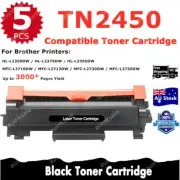 5x Compatible Toner TN2450 TN-2450 For Brother HL-L2350DW HL-L2375DW MFC-L2713DW