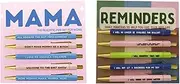 domoi Reminder Daily Mantra Pens Funny Weekly Pens Fine Point Smooth Writing Pens 2Set