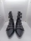 NEW Demonia Warlock-70 Black Vegan Leather Boot Pointed Toe - Size 8