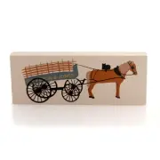 Cats Meow Village Market Wagon Shrimplin and Jones Accessory Retired Horse 204