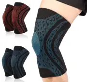 Compression Sleeve Elastic Knee Pad Support Wrap Sports Black Spandex Protect