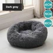 Dog Cat Pet Calming Bed Warm Soft Plush Round Nest Comfy Sleeping Cave