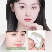 100 Sheets Portable Face Oil Absorbing Paper With Puff Mirror Case Oil Contro CR