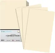 Cream Card/Cover Stock 67lb. Size 8.5 X 14 Legal/Menu Size - 250 Per Pack