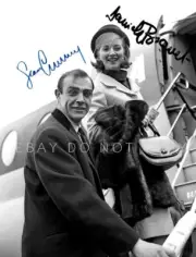 Sean Connery & Daniela Bianchi DOUBLE SIGNED 1963 From Russia With Love PHOTO