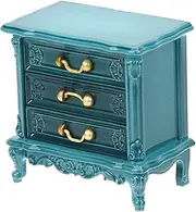 ERINGOGO 1:12 Scale Miniature Nightstand Dollhouse Bedside Table Mini Furniture Accessory for Dollhouse