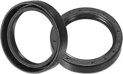 uxcell Oil Seal, TC 25mm x 32mm x 7mm Nitrile Rubber Cover Double Lip with Spring for Mechanical Motive Axle Bearing Shaft, Black 2 Pcs