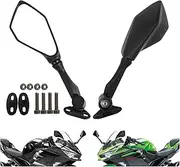 INKUDRI Ninja Mirrors for 300, 400, 250, 636, 300R, EX300 ABS (2011-2018), EX400 (2018-2023), 500, ZX6R (2011-2022)