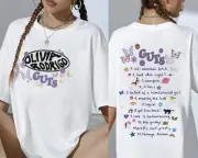 Olivia Rodrigo Album Guts T-Shirt, Vampire Shirt, Olivia Tour 2024 Guts Shirt