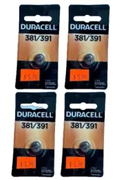 Duracell 381/391 PROCELL Coin Cell General Purpose Battery, (4-Pack)