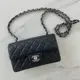 [二手] Chanel CF mini coco 20黑銀山羊皮