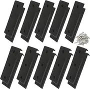 Boat Trailer Bunk Slide Pads and Enders, 3" X 10" Boat Trailer Bunk Slicks, 10 PCS Slide Trailer Pads and Trailer Bunk Enders for Easier Launching & Loading