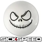 WHITE/BLACK EVIL JACK SMILEY SHIFT KNOB MANUAL SHORT THROW SELECTOR 12X1.25 K63 (for: Subaru)