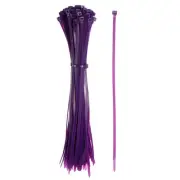 Zip Ties Plastic Cable Ties, Wire Tie 12 Inch - (100 Pack, Purple)