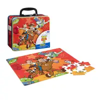 在飛比找PChome24h購物優惠-Spin Master 迪士尼 玩具總動員4 手提鐵盒 拼圖