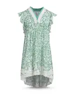 Poupette St. Barth Girls' Sasha Asymmetric Mini Dress - Little Kid, Big Kid