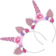 [Outanaya] Unicorn Style Headband Girls Hairband Unicorn Ears Party and Cosplay Headwear for Boys and Girls