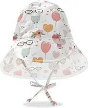 [Yoogain] Balloons Cute Rabbits Infant Sunhat Toddler Boy Hats Girl Sun Protection Adjustable Traveling Camping