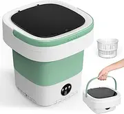 Astarama Top Load Portable Foldable 12L Mini Washing Machine, Green, 3 Modes, Water & Energy Efficient, Perfect for Travel, Camping, Small Loads, Delicates