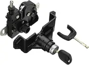 Fit for Ford Transit MK7 2006-2011 Bonnet Hood Lock and Latch Complete Set with 2 Keys (Color : Black)
