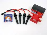 FITS 03-08 CHRYSLER PT CRUISER TURBO SPARK WIRES NGK IRIDIUM PLUGS MSD COIL RED (for: Chrysler)