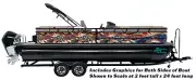 Abstract Rainbow Gem Geode Graphic Kit Decal Fishing Boat Wrap Pontoon Vinyl