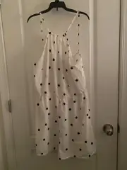Boohoo Plus Polka Dot Tie Back Playsuit Size 14