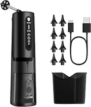 Ear Wax Removal,350ml Tank 8 Reusable earplug Tips 5-Fold Jet Stream 3 Mode Safe & Effective Water Powered Ear Cleaner Electric Ear Wax Removal Tool Kit Waterproof for Ear Wax Buildup