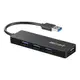 Buffalo USB Hub USB3.0 Slim Design 4-Port Bus-Powered Lightweight BSH4U125U3BK