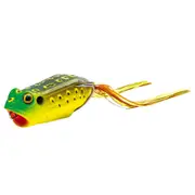 TT Lures 70mm Rocket Frog Popping Topwater Frog Lure - Olive Green