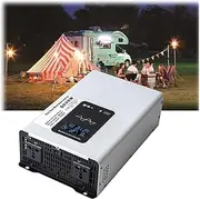 2500 Watt Pure Sine Wave Inverter Peak Power 5000W Power Inverter 12V/24V/48V/60V/72V DC to 110V/220V AC Converter Car Inverter with 2 AC Outlets for RV,Truck,Off-Grid Solar,12V to 220V